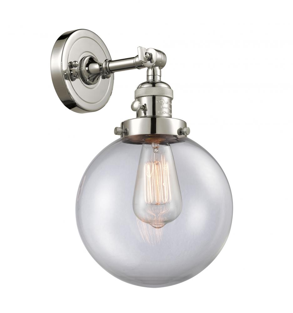 Beacon - 1 Light - 8 inch - Polished Nickel - Adjustable Sconce