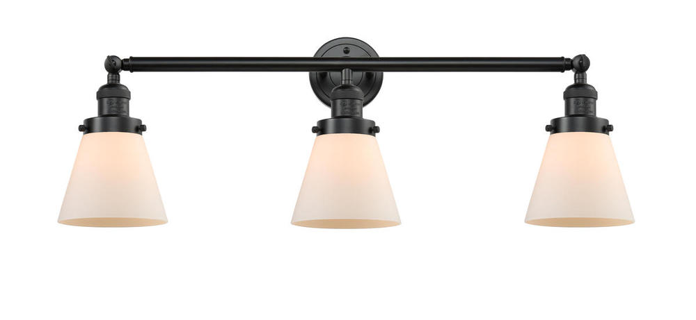 Cone - 3 Light - 30 inch - Oil Rubbed Bronze - Bath Vanity Light