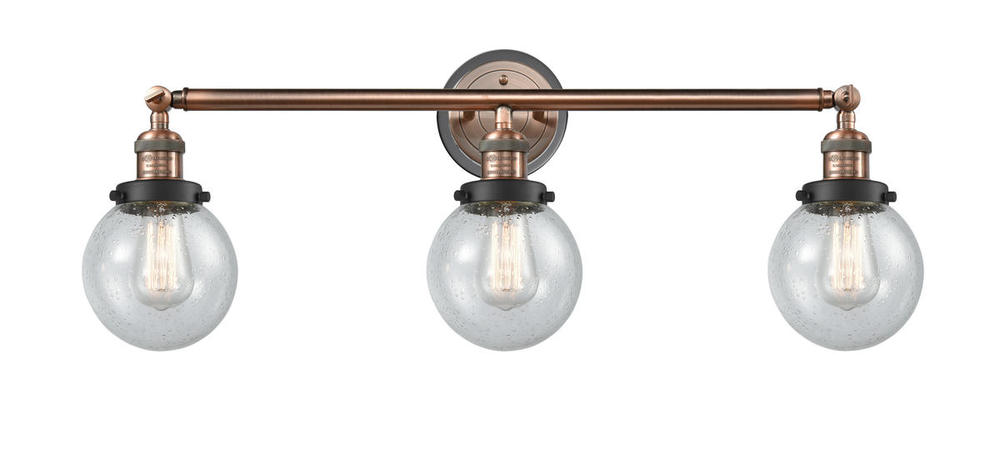 Beacon - 3 Light - 30 inch - Antique Copper - Bath Vanity Light