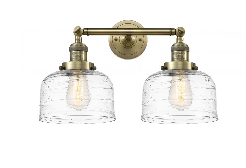 Bell - 2 Light - 19 inch - Antique Brass - Adjustable Bath Vanity Light