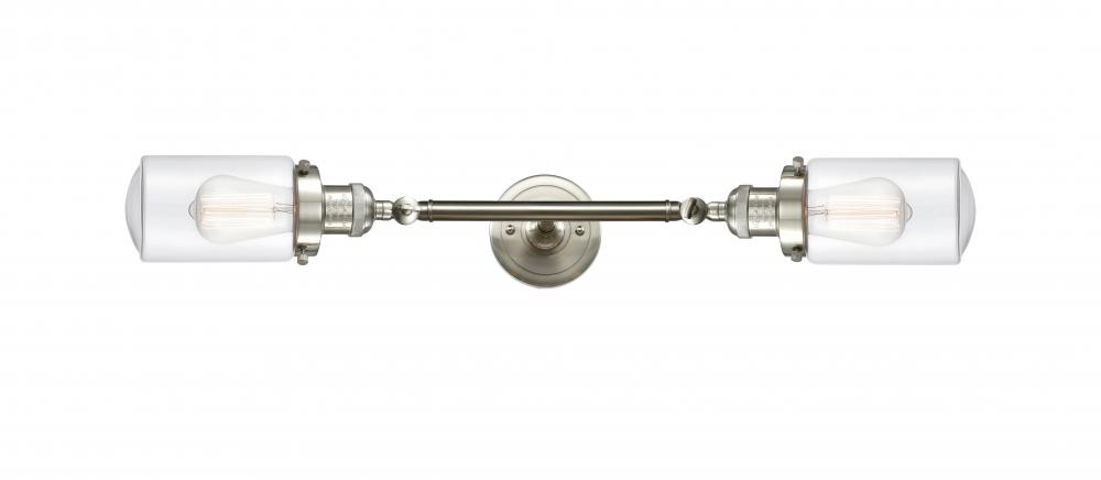 Dover - 2 Light - 5 inch - Brushed Satin Nickel - Bath Vanity Light