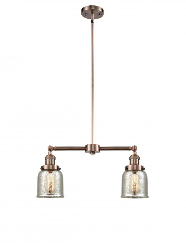 Bell - 2 Light - 21 inch - Antique Copper - Stem Hung - Adjustable Island Light