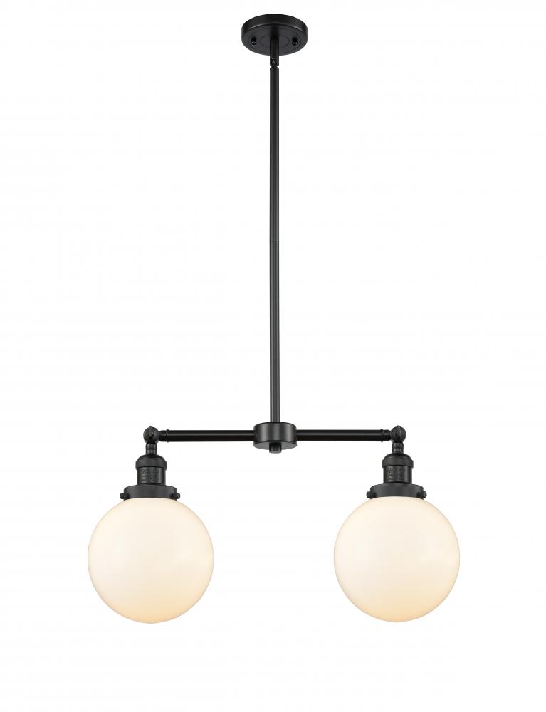 Beacon - 2 Light - 25 inch - Matte Black - Stem Hung - Island Light