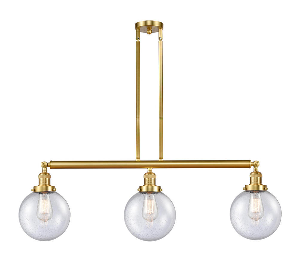 Beacon - 3 Light - 41 inch - Satin Gold - Stem Hung - Island Light