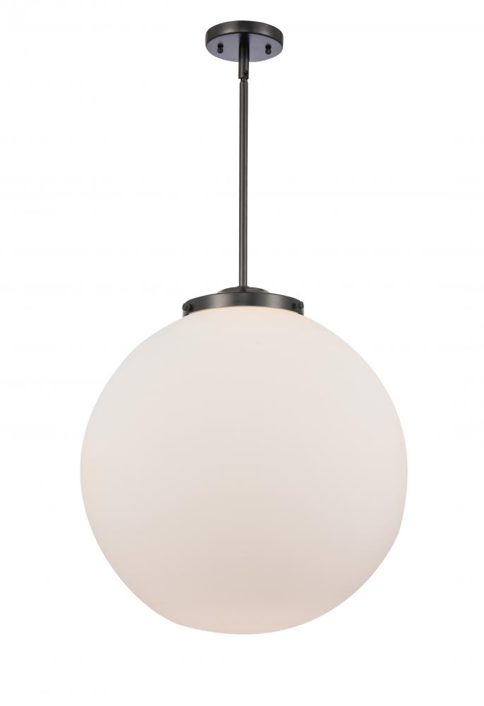 Beacon - 1 Light - 18 inch - Matte Black - Stem Hung - Pendant