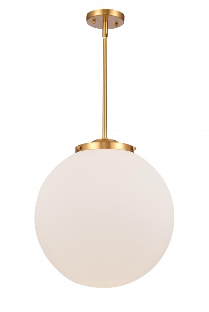 Beacon - 1 Light - 16 inch - Satin Gold - Stem Hung - Pendant