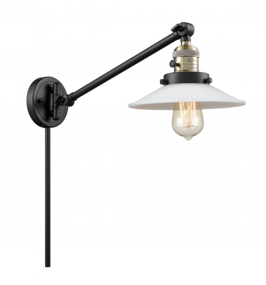Halophane - 1 Light - 9 inch - Black Antique Brass -Adjustable Swing Arm