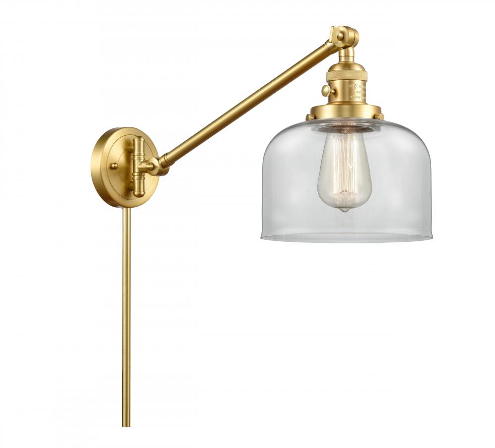 Bell - 1 Light - 8 inch - Satin Gold - Swing Arm