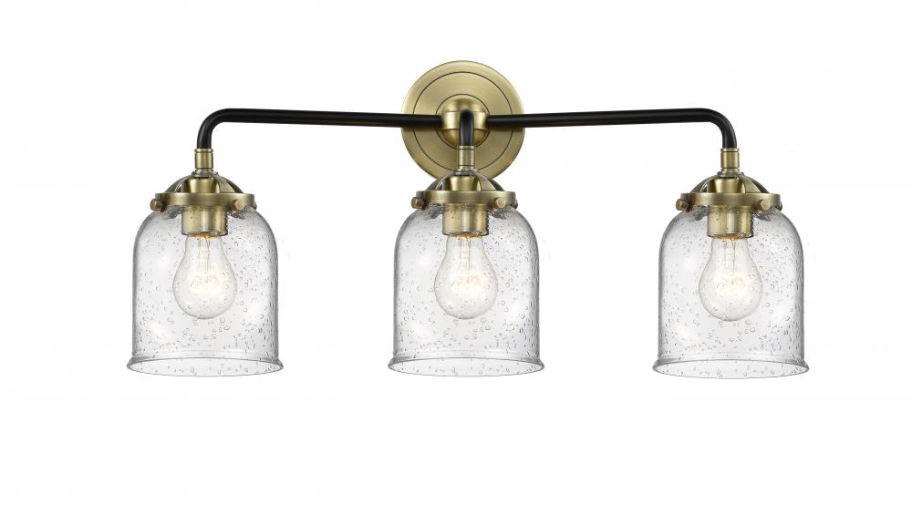 Bell - 3 Light - 23 inch - Black Antique Brass - Bath Vanity Light