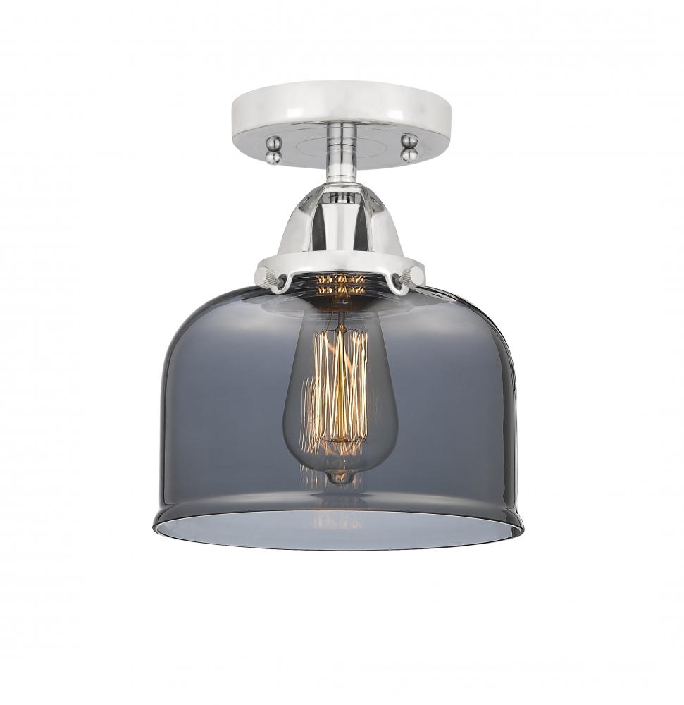 Bell - 1 Light - 8 inch - Polished Chrome - Semi-Flush Mount