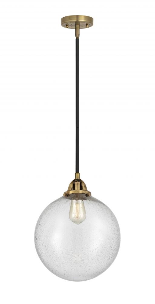 Beacon - 1 Light - 12 inch - Black Antique Brass - Cord hung - Mini Pendant
