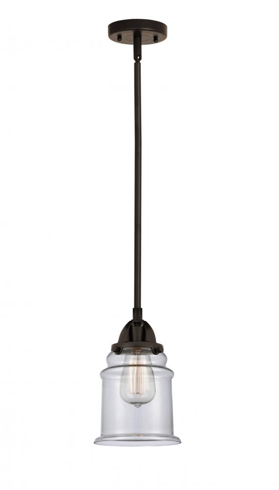Canton - 1 Light - 6 inch - Oil Rubbed Bronze - Cord hung - Mini Pendant