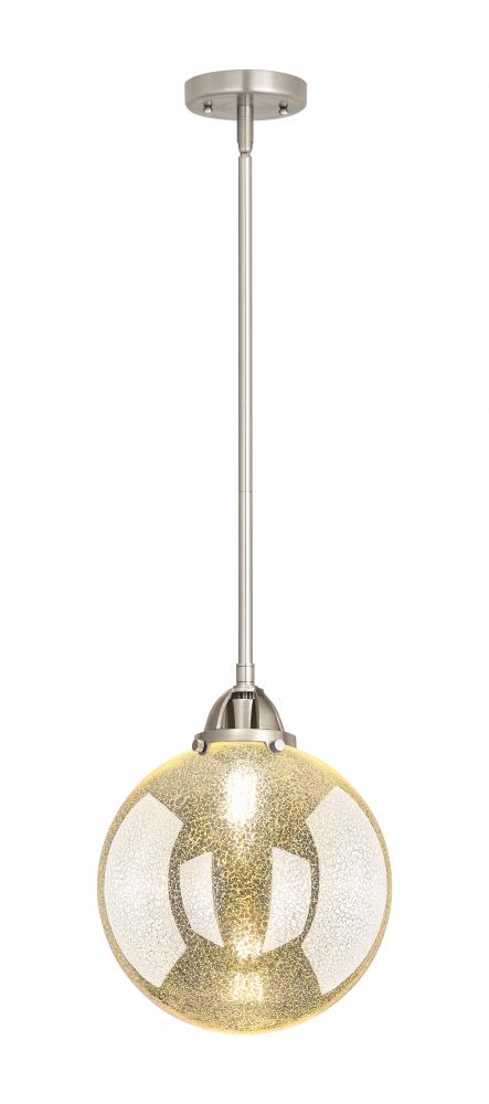 Beacon - 1 Light - 10 inch - Brushed Satin Nickel - Cord hung - Mini Pendant
