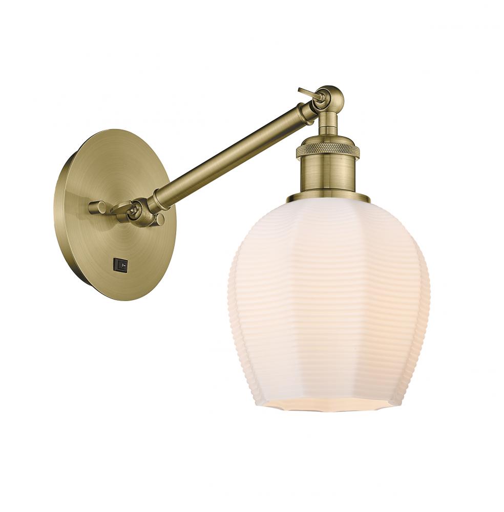 Norfolk - 1 Light - 6 inch - White Polished Chrome - Sconce