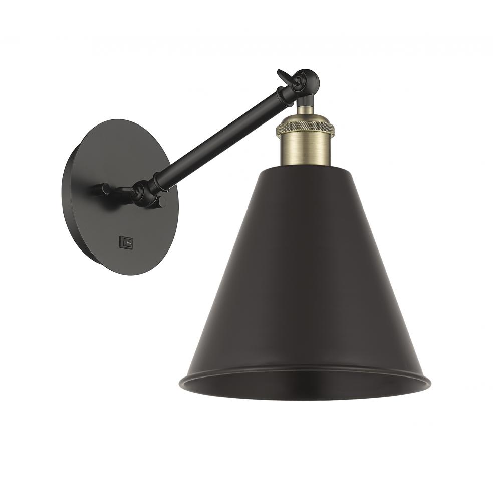 Berkshire - 1 Light - 8 inch - Black Antique Brass - Sconce