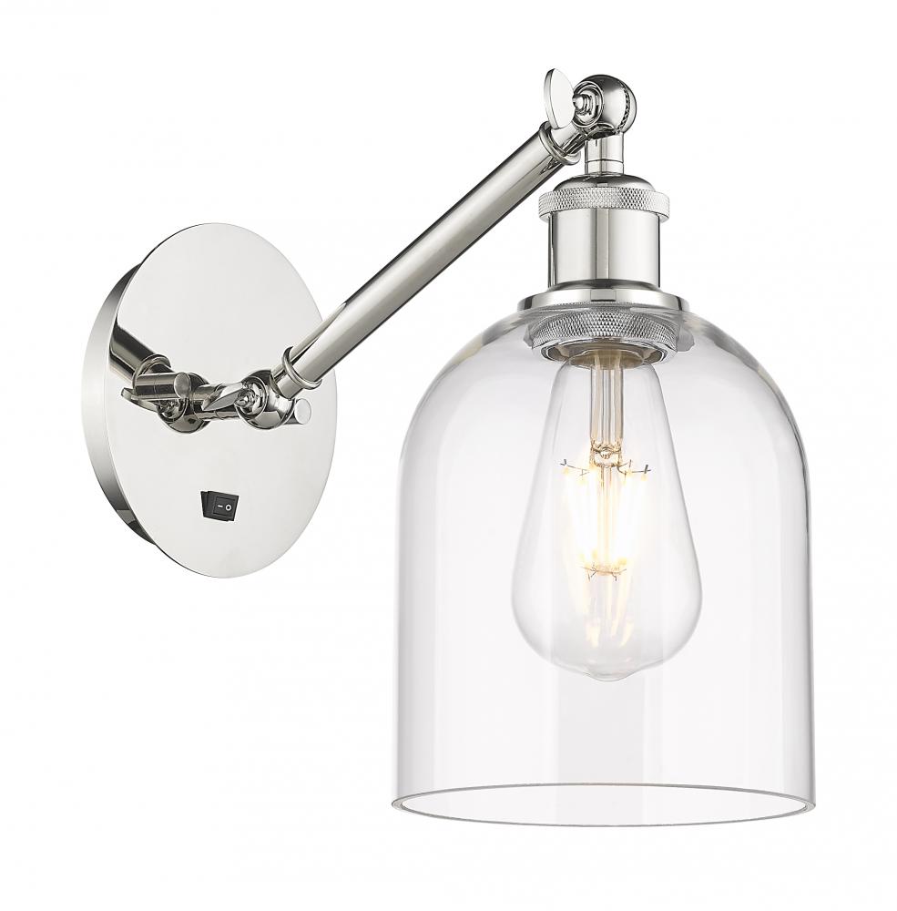 Bella - 1 Light - 6 inch - Polished Nickel - Adjustable Sconce