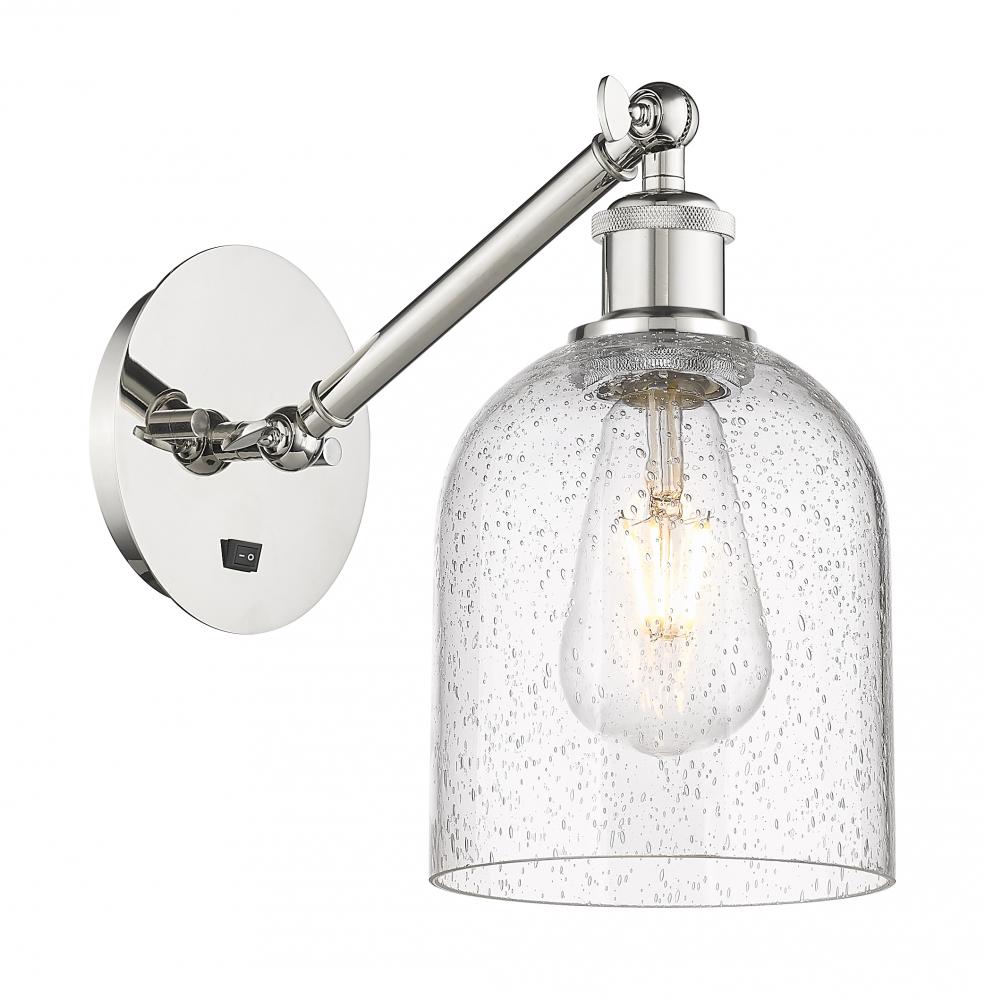 Bella - 1 Light - 6 inch - Polished Nickel - Adjustable Sconce