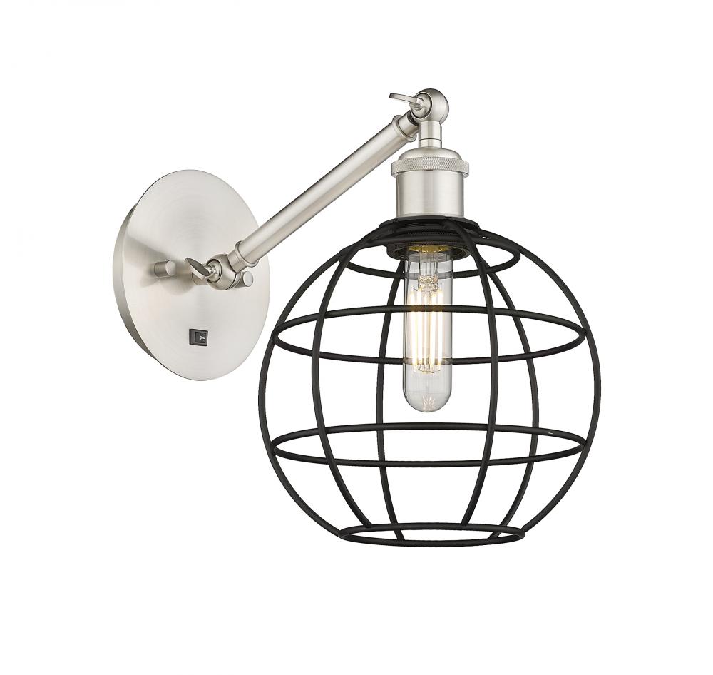 Lake Placid - 1 Light - 8 inch - Brushed Satin Nickel - Adjustable Sconce