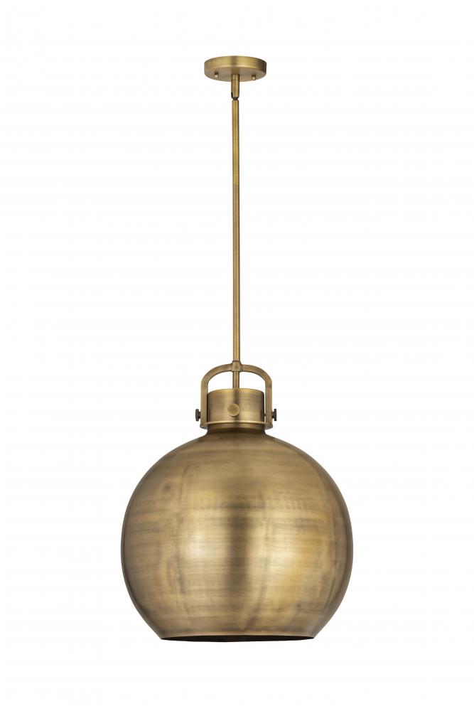 Newton Sphere - 1 Light - 16 inch - Brushed Brass - Pendant