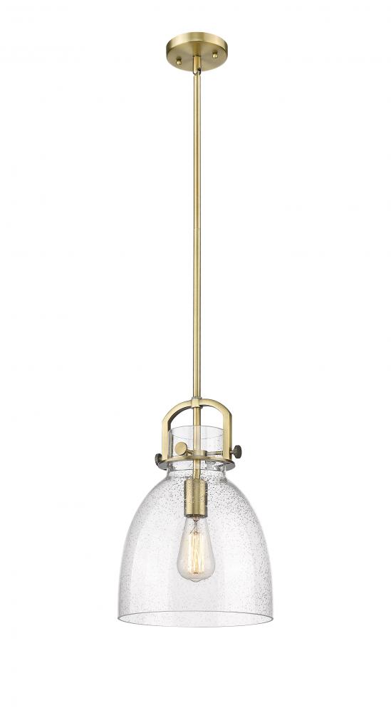 Newton Bell - 1 Light - 10 inch - Brushed Brass - Mini Pendant