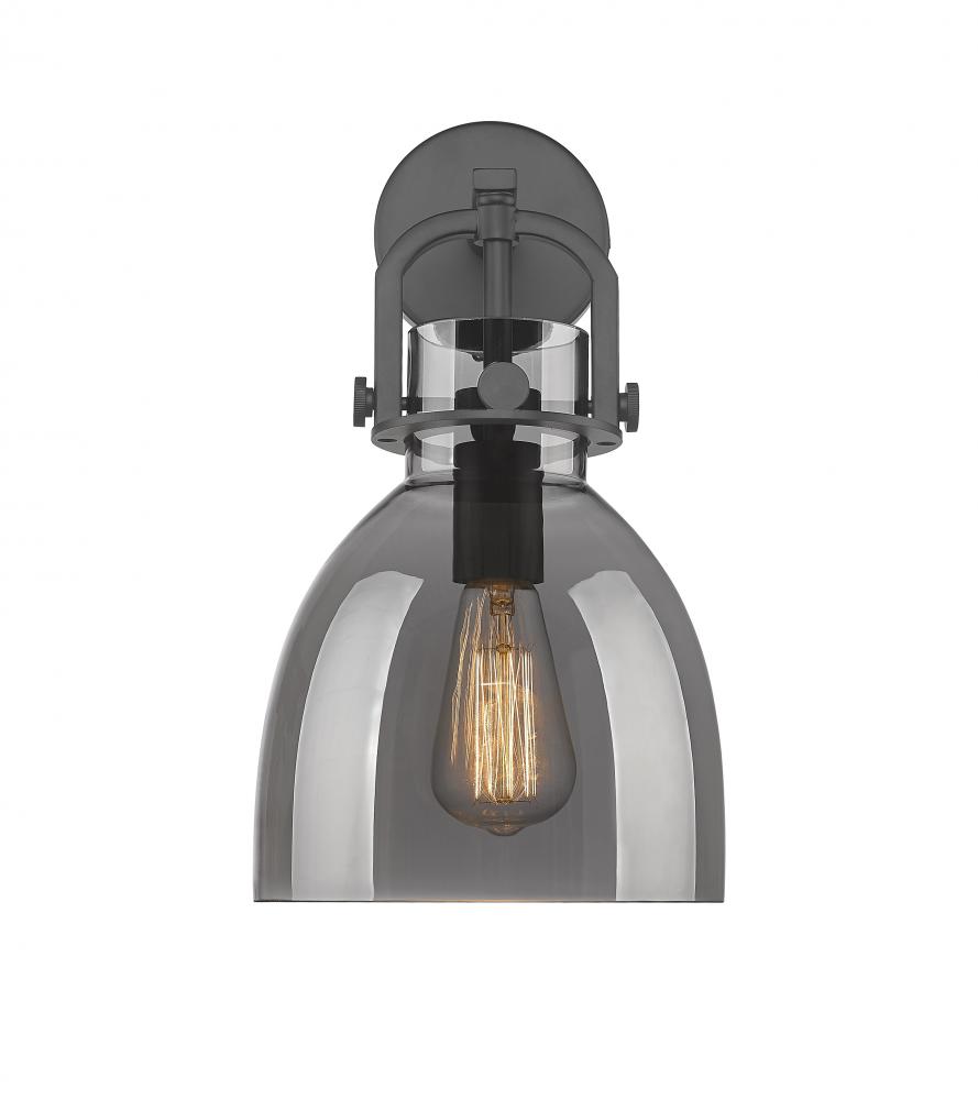 Newton Bell - 1 Light - 8 inch - Matte Black - Sconce