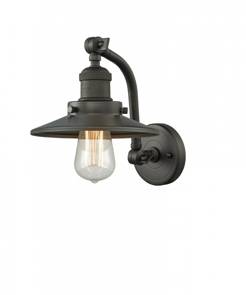 Railroad - 1 Light - 5 inch - Oil Rubbed Bronze - Sconce