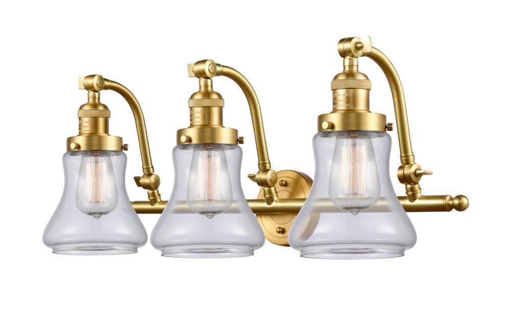 Bellmont - 3 Light - 28 inch - Satin Gold - Bath Vanity Light