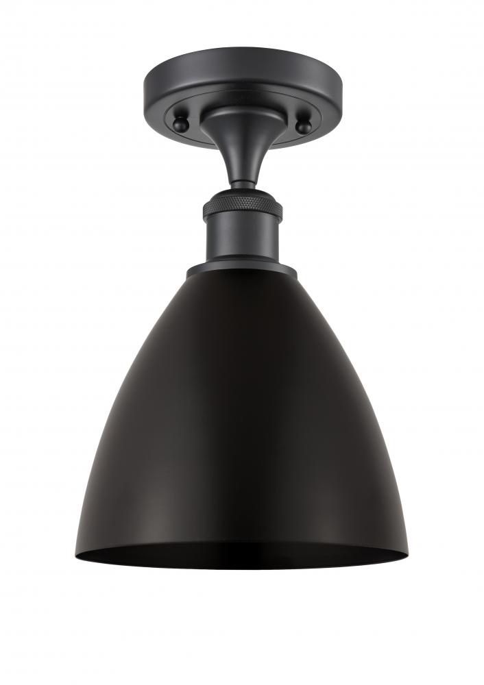 Bristol - 1 Light - 8 inch - Matte Black - Semi-Flush Mount