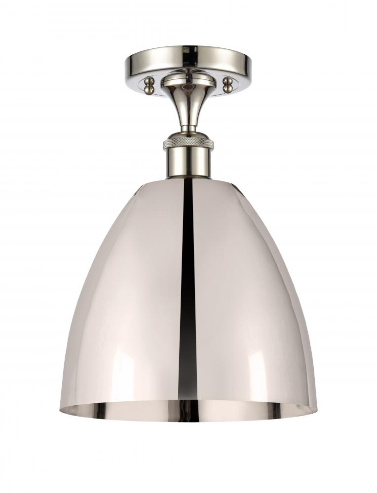 Bristol - 1 Light - 9 inch - Polished Nickel - Semi-Flush Mount