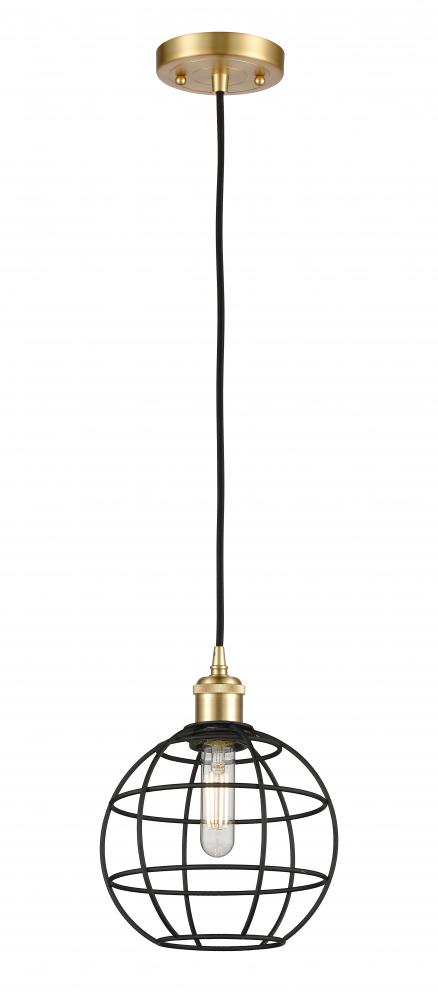 Lake Placid - 1 Light - 8 inch - Satin Gold - Mini Pendant