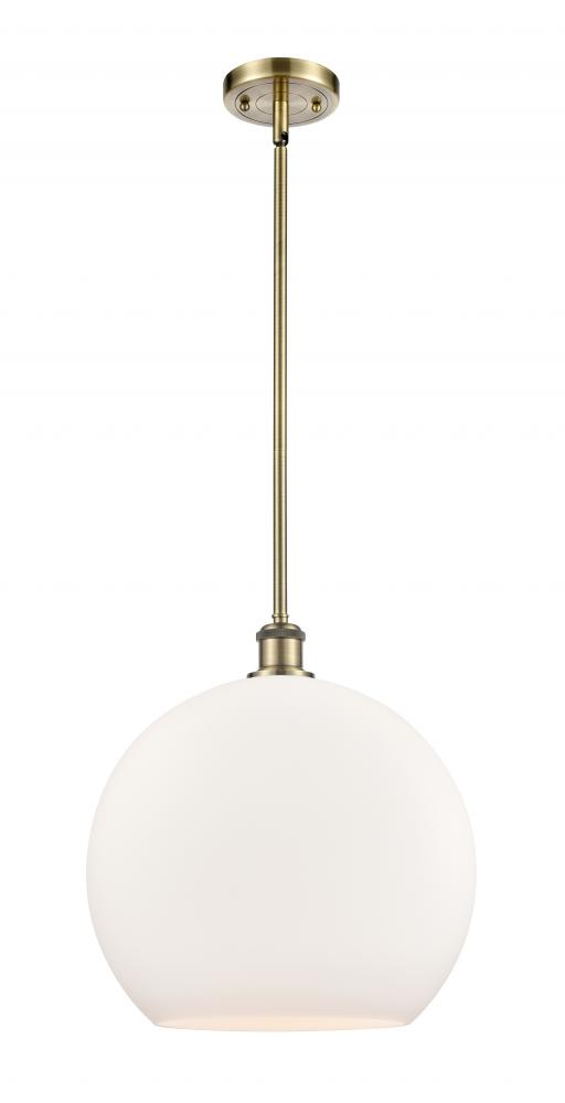 Athens - 1 Light - 14 inch - Antique Brass - Pendant