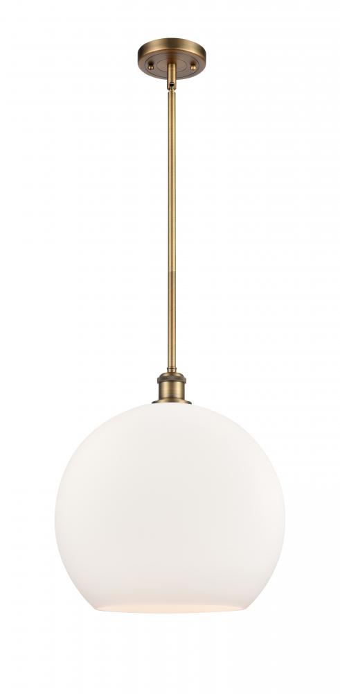 Athens - 1 Light - 14 inch - Brushed Brass - Pendant