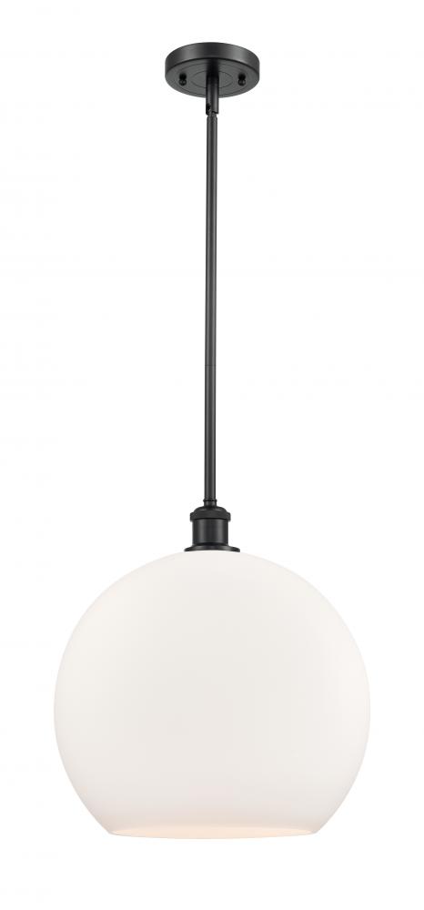 Athens - 1 Light - 14 inch - Matte Black - Pendant