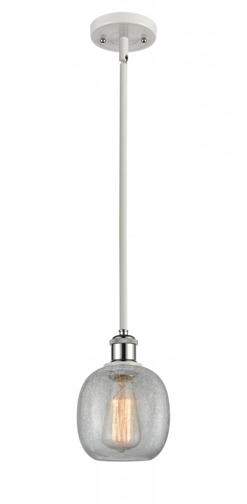 Belfast - 1 Light - 6 inch - White Polished Chrome - Mini Pendant