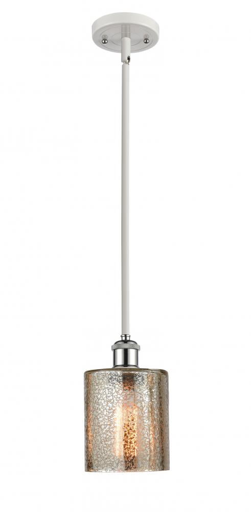 Cobbleskill - 1 Light - 5 inch - White Polished Chrome - Mini Pendant