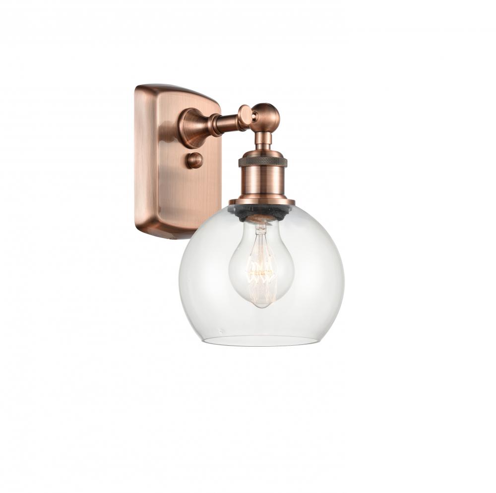 Athens - 1 Light - 6 inch - Antique Copper - Sconce