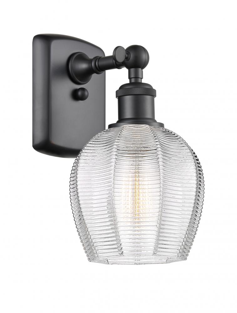 Norfolk - 1 Light - 6 inch - Matte Black - Sconce