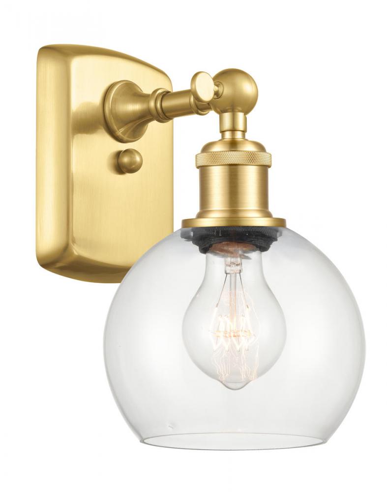 Athens - 1 Light - 6 inch - Satin Gold - Sconce