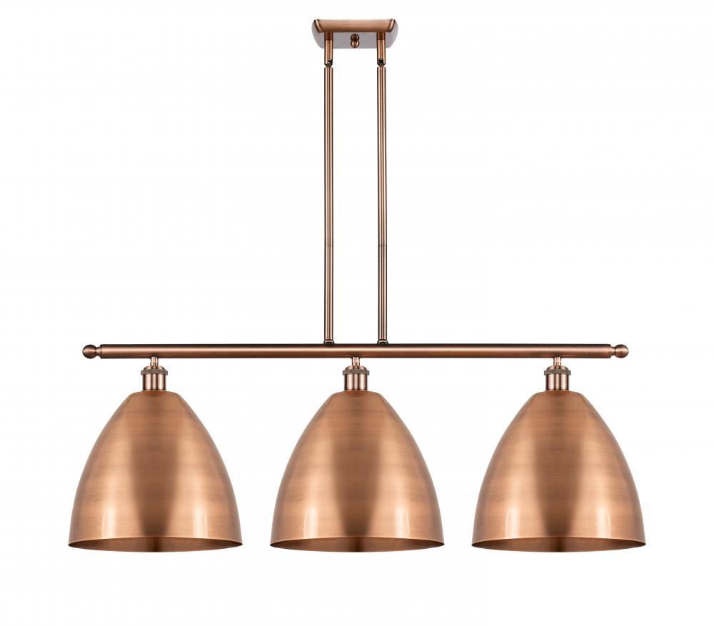 Bristol - 3 Light - 39 inch - Antique Copper - Cord hung - Island Light