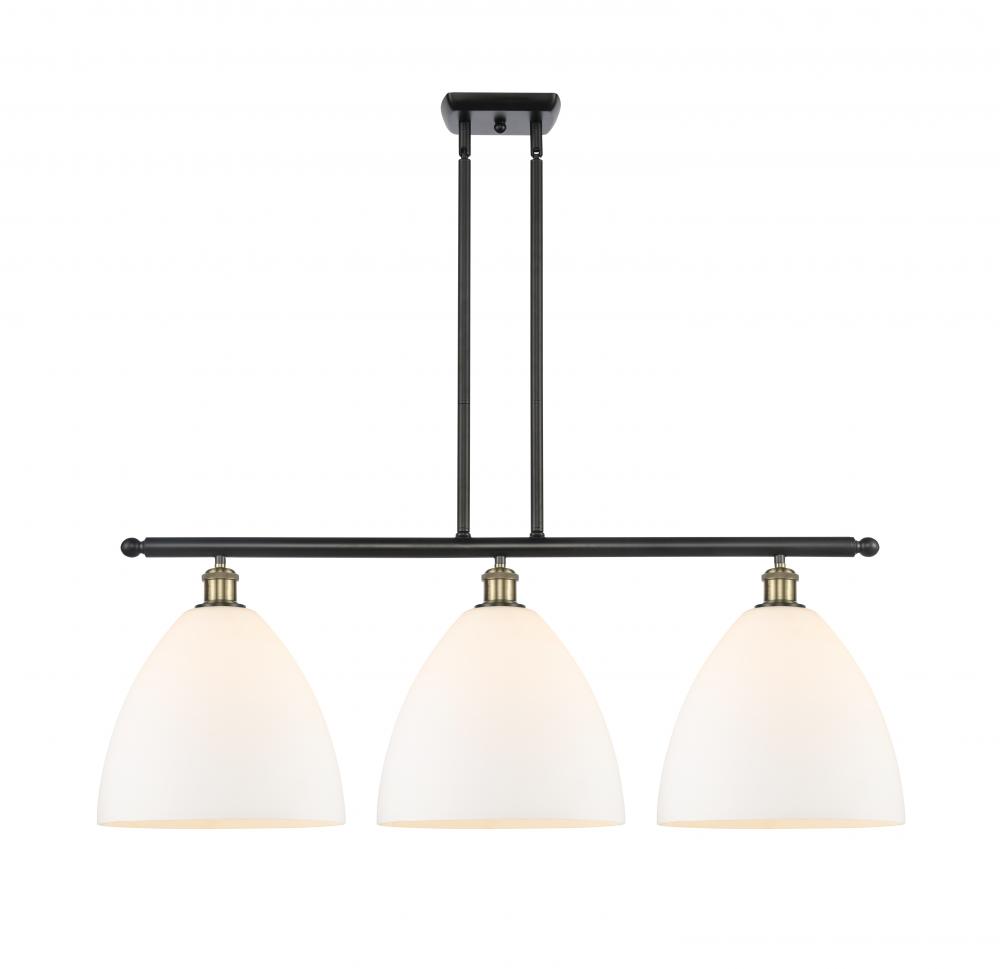 Bristol - 3 Light - 39 inch - Black Antique Brass - Cord hung - Island Light