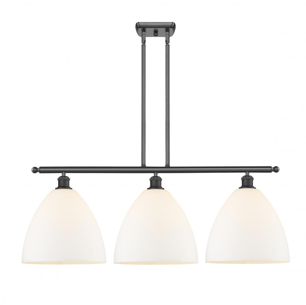 Bristol - 3 Light - 39 inch - Matte Black - Cord hung - Island Light