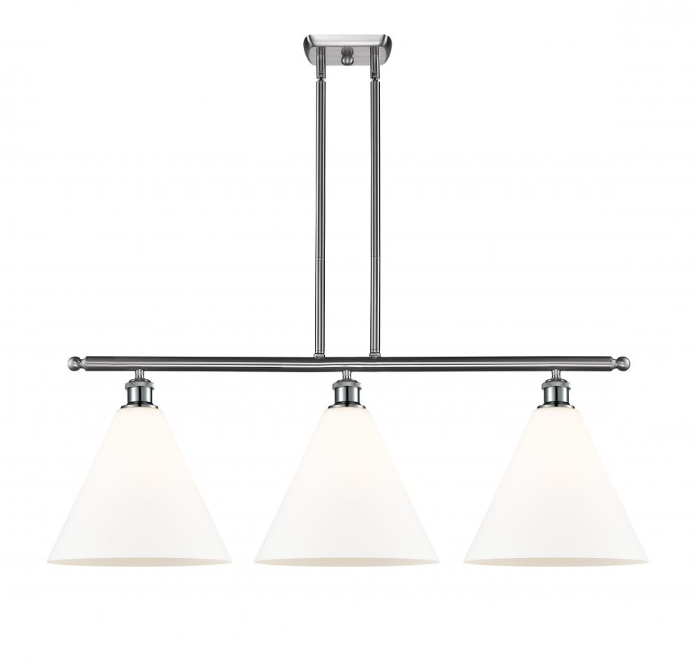 Berkshire - 3 Light - 39 inch - Brushed Satin Nickel - Cord hung - Island Light