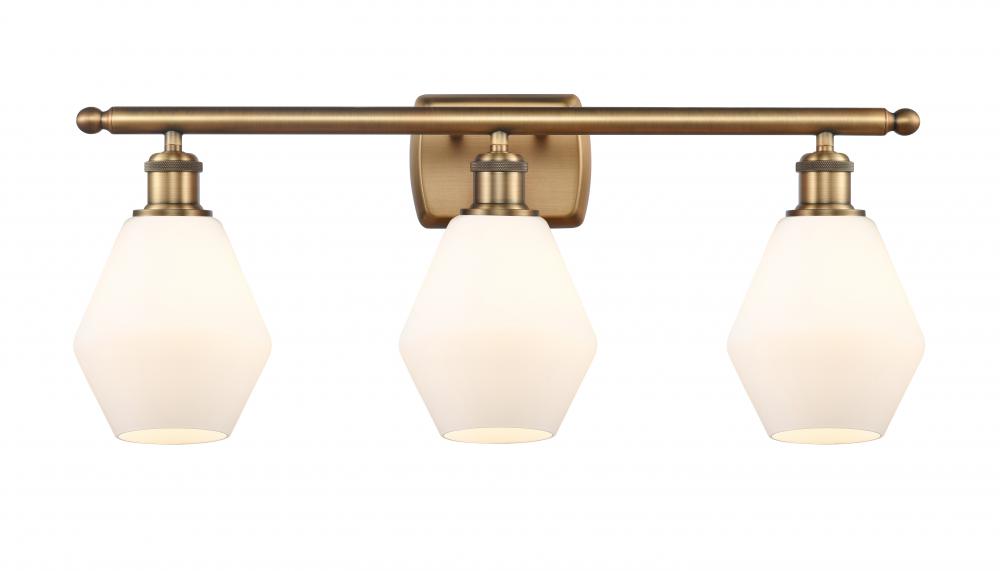 Cindyrella - 3 Light - 26 inch - Brushed Brass - Bath Vanity Light