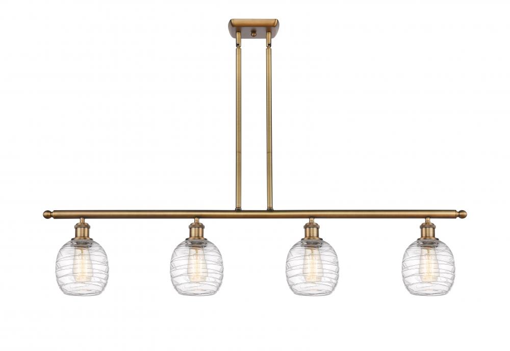 Belfast - 4 Light - 48 inch - Brushed Brass - Cord hung - Island Light