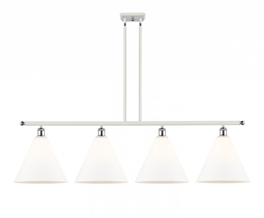 Berkshire - 4 Light - 50 inch - White Polished Chrome - Cord hung - Island Light