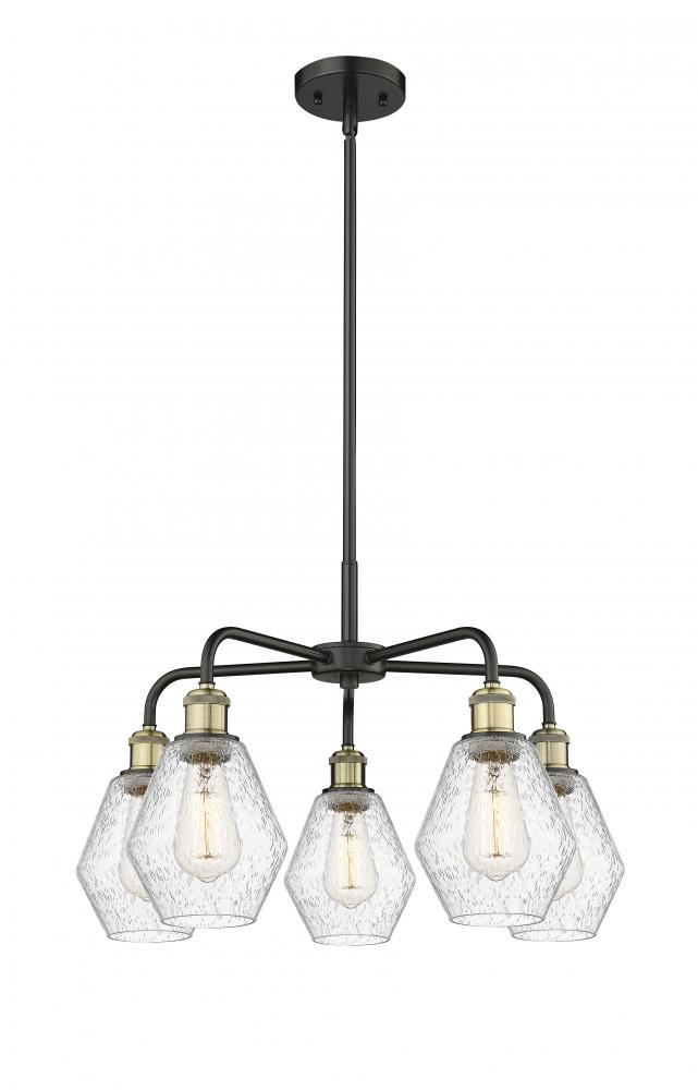 Cindyrella - 5 Light - 24 inch - Black Antique Brass - Chandelier