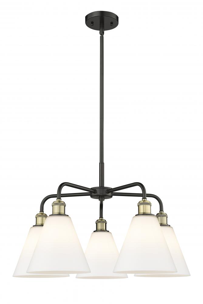 Berkshire - 5 Light - 26 inch - Black Antique Brass - Chandelier