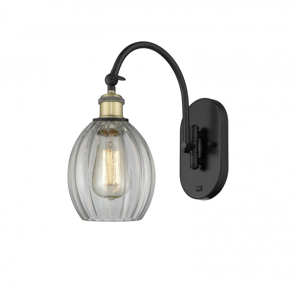 Eaton - 1 Light - 6 inch - Black Antique Brass - Adjustable Swing Arm
