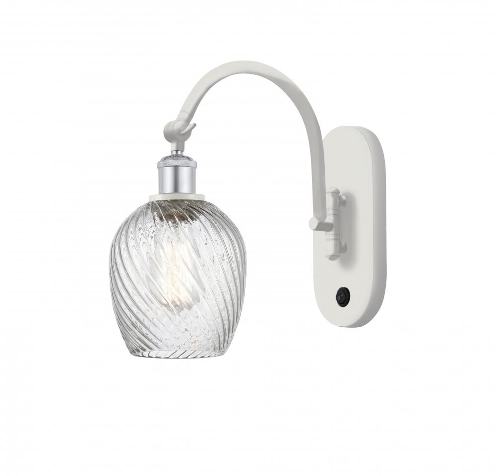 Salina - 1 Light - 6 inch - White Polished Chrome - Sconce