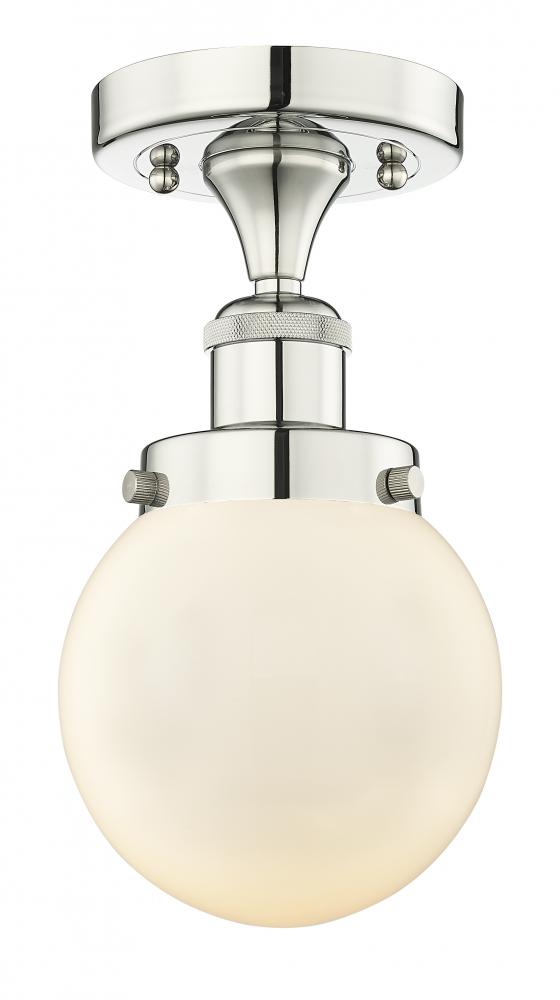 Beacon - 1 Light - 6 inch - Polished Nickel - Semi-Flush Mount